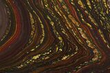 Polished Tiger Iron Stromatolite Slab - Billion Years #354948-1